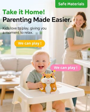 Tworiver Talking Hamster Toy for Toddlers 2–4.