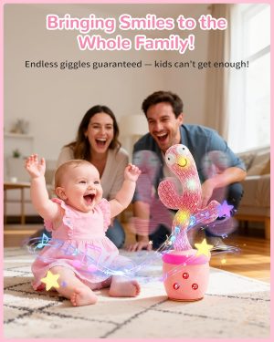 Tworiver Rechargeable Talking Cactus Toys for Toddler.