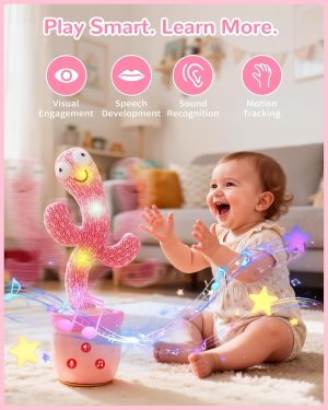 Tworiver Rechargeable Talking Cactus Toys for Toddler.