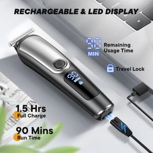 YIRISO Electric Razor Shavers for Men. Cordless Rechargeable Waterproof Grooming Kit for Shaving Face.