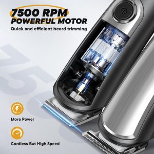 YIRISO Electric Razor Shavers for Men. Cordless Rechargeable Waterproof Grooming Kit for Shaving Face.